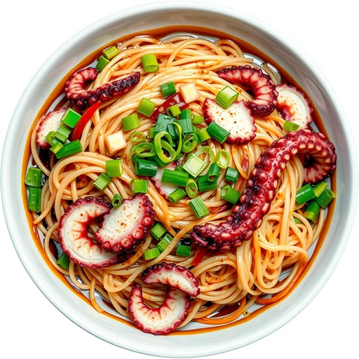 Soba Salad with Octopus dish