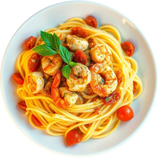 Fettuccine Dos Sabores dish