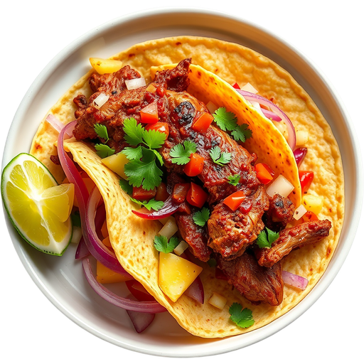 Al Pastor Taco dish