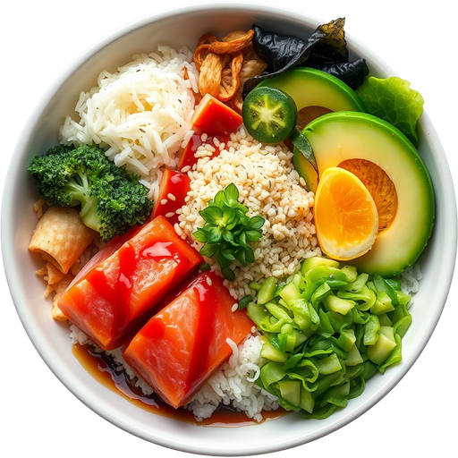 Build Your Own Poke Bowl dish