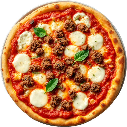 Finely Ground Sausage Pizza dish