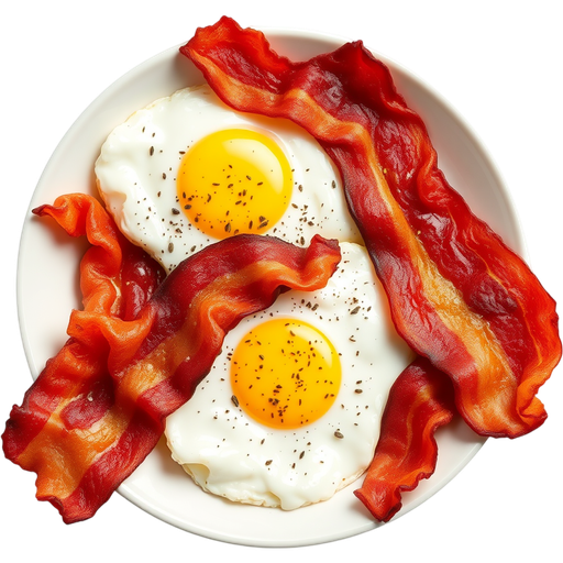 Bacon and Eggs dish