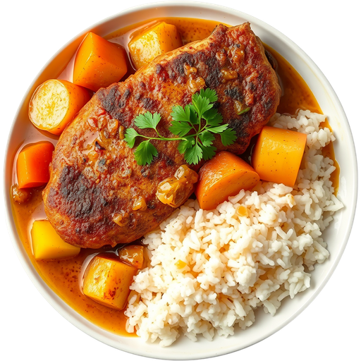 Chicken Cutlet Curry dish