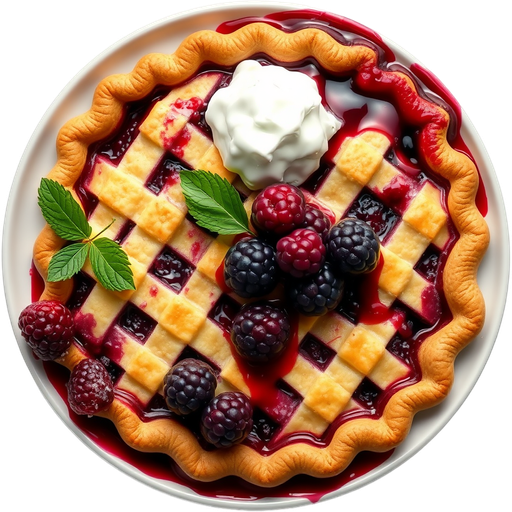 Boysenberry Pie dish