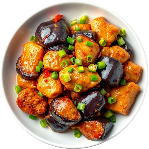 Spicy Eggplant with Chicken dish