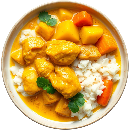 Yellow Curry with Chicken dish
