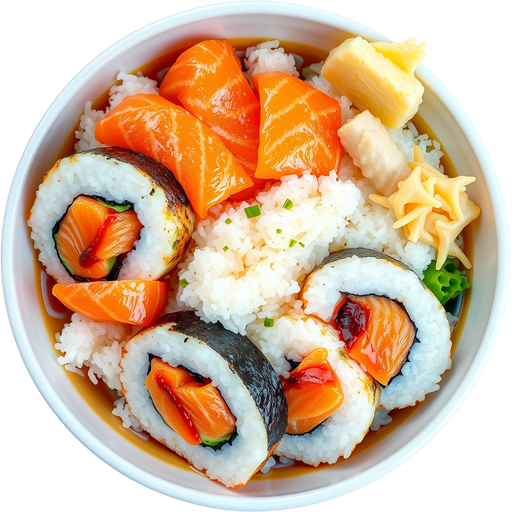 Salmon Sushi dish