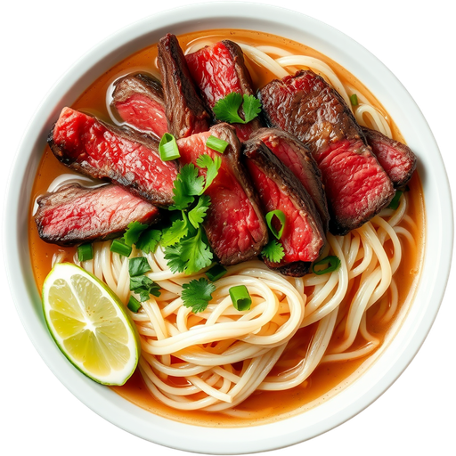Rare Steak Pho dish