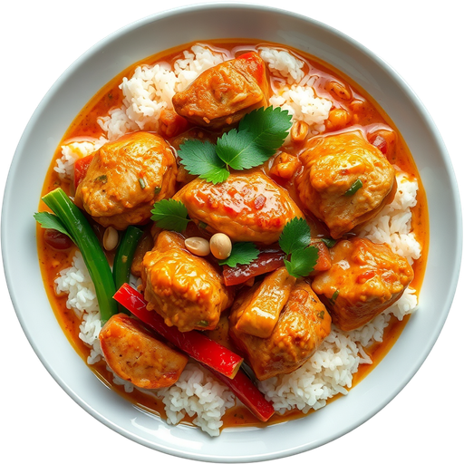 Panang Curry with Chicken dish