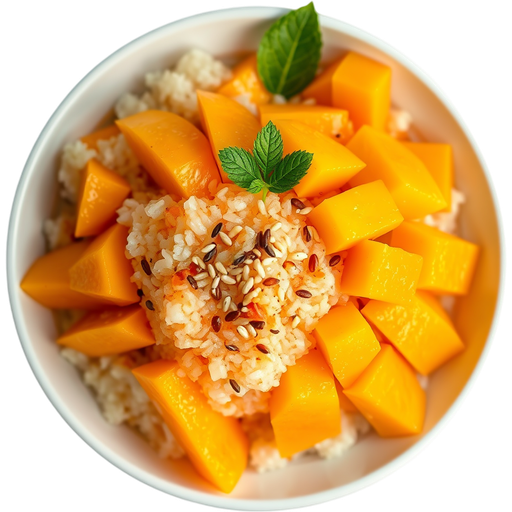 Mango & Sticky Rice dish