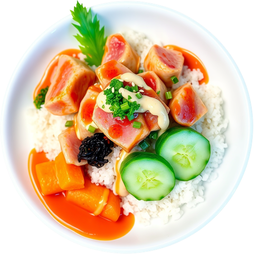 Spicy Mayo Poke dish