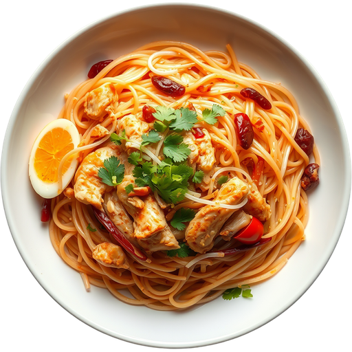 Chicken Pad Thai dish