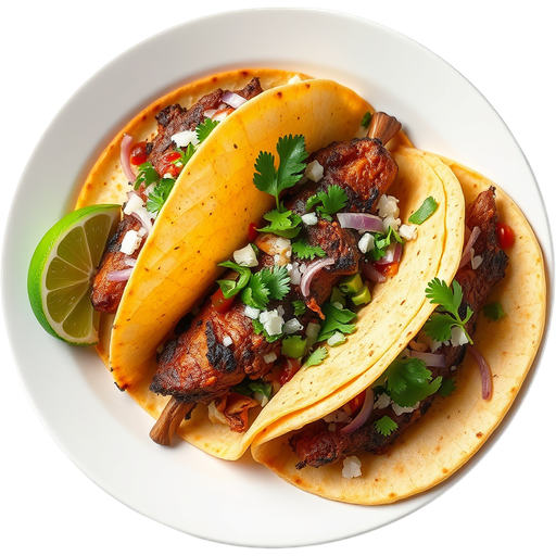 Asada Tacos dish