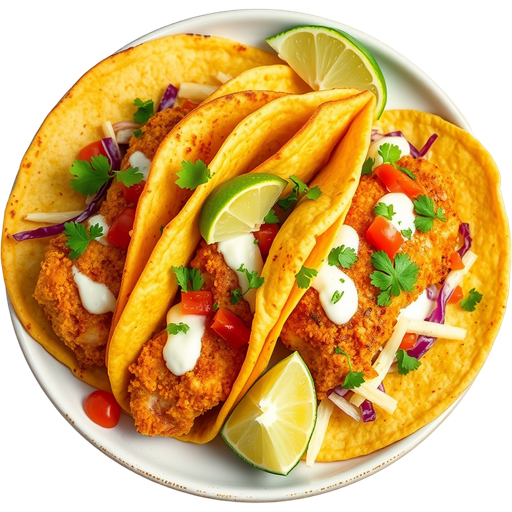 Beer Battered Fish Tacos dish