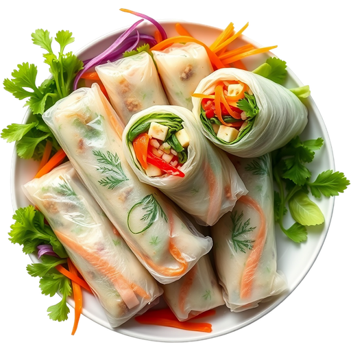 Veggie Spring Rolls dish