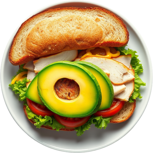 Turkey Sandwich with Avocado dish