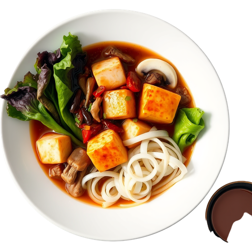 Szechuan and Miso Hotpot dish