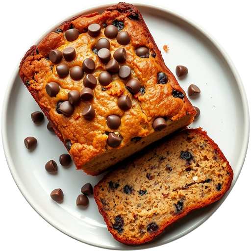Banana Chocolate Chip Bread dish