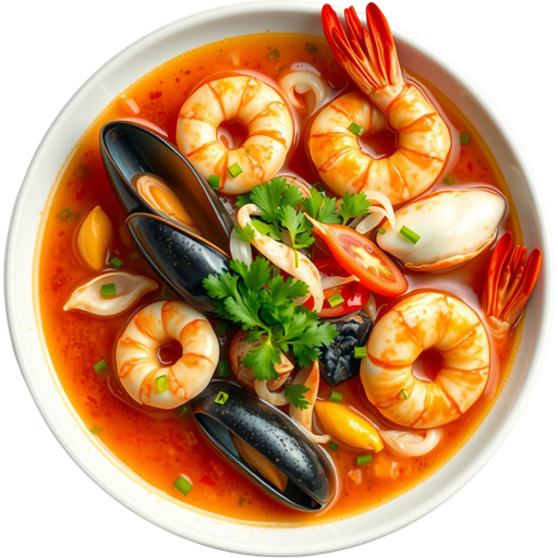Seven Seafood Soup dish