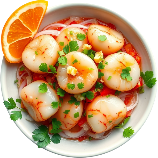 Hokkaido Scallop Ceviche dish