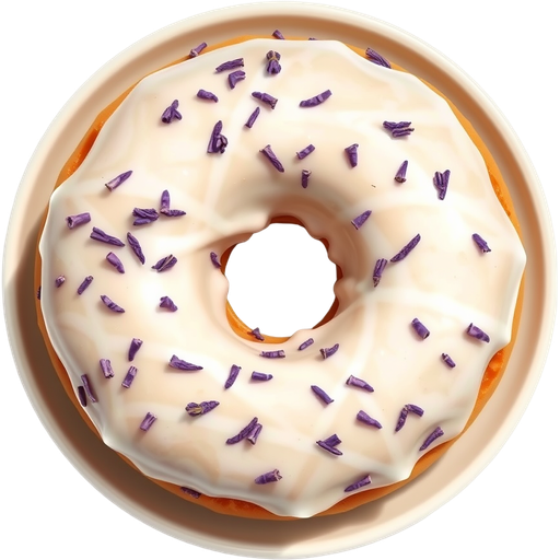 Lavender Donut dish