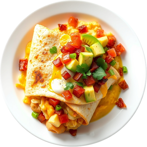 Breakfast Potato Burrito dish