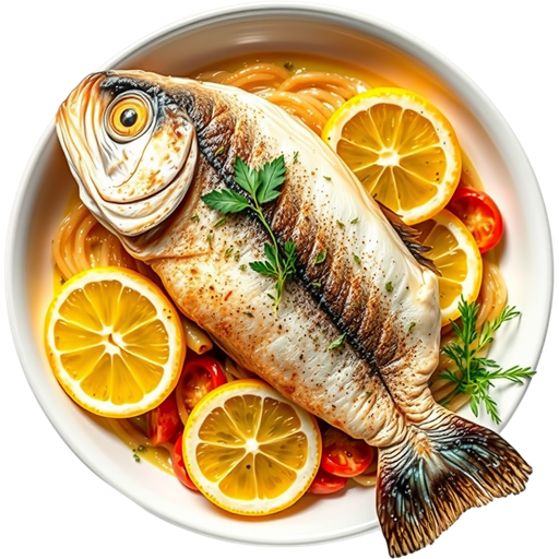 Branzino dish