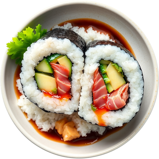 Double Hamachi Roll dish