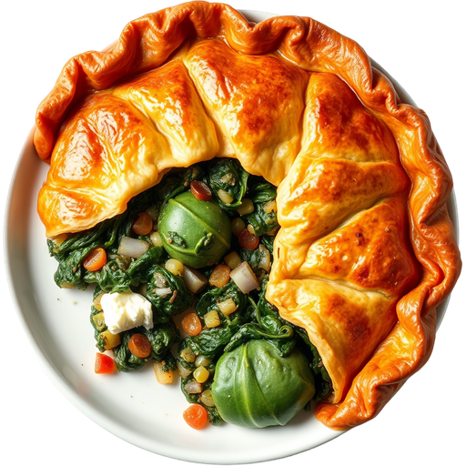 Turkish Spinach Borek dish
