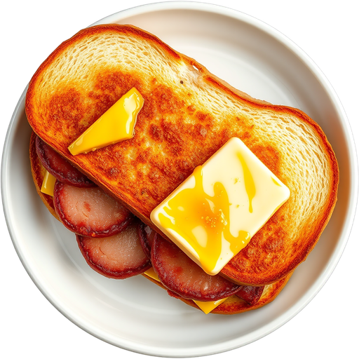 Skillet Fried Bologna Sandwich dish
