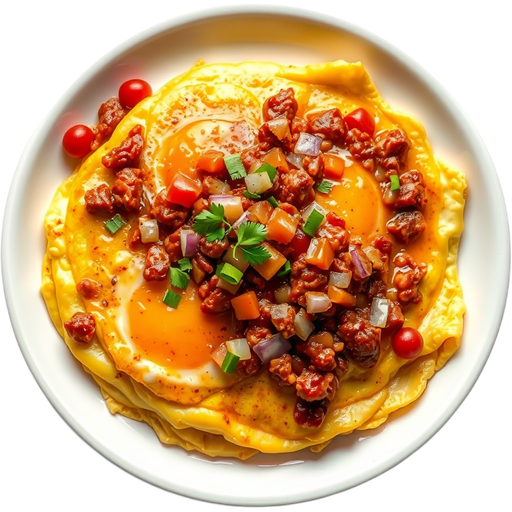 Chili Omelette dish