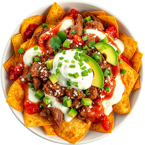 Chilaquiles con Carne Asada dish