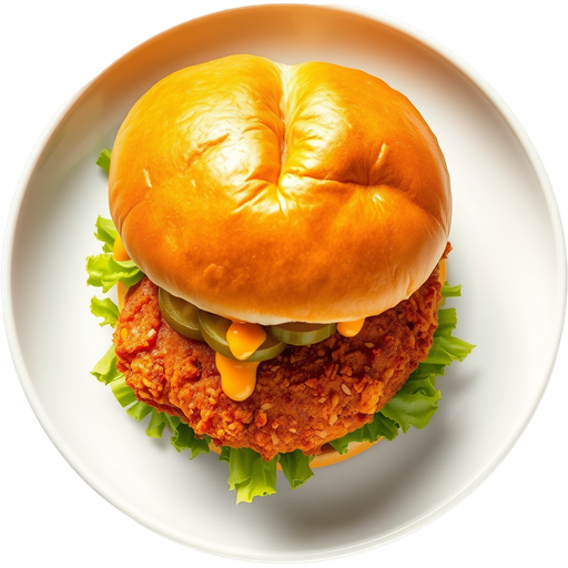 Golden Chicken Sandwich dish