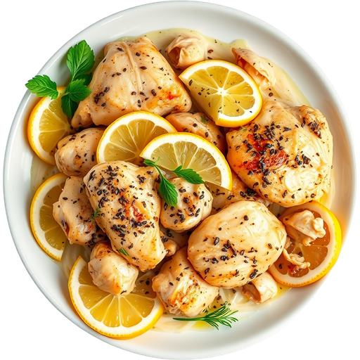 Lemon Black Pepper Chicken dish