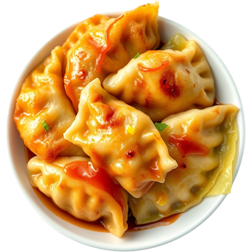 Pan Fried Gyoza dish