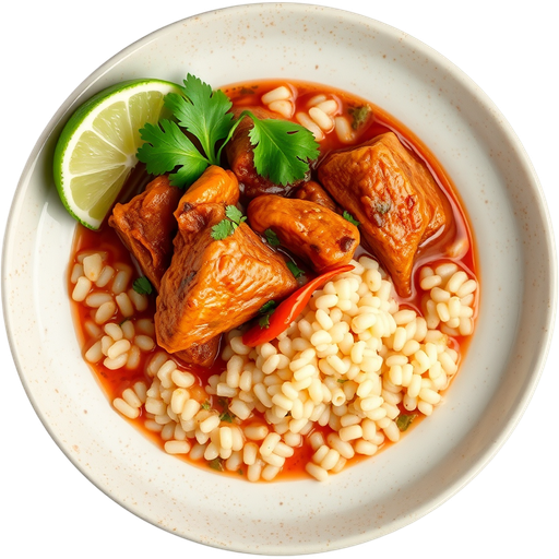 Menudo with Hominy dish