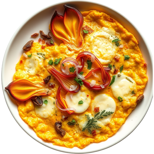 Flor de Calabaza Omelette dish
