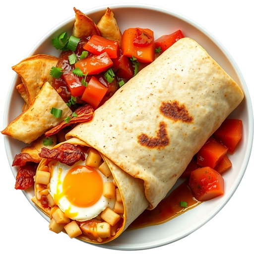 Campis Breakfast Burrito dish