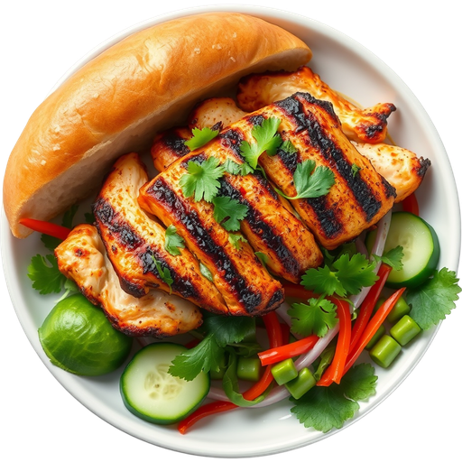 Grilled Chicken Vietnamese Sandwich dish