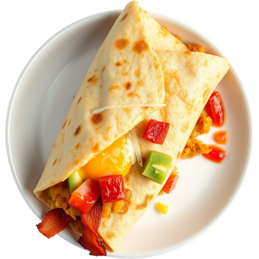 Bacon Breakfast Burrito dish