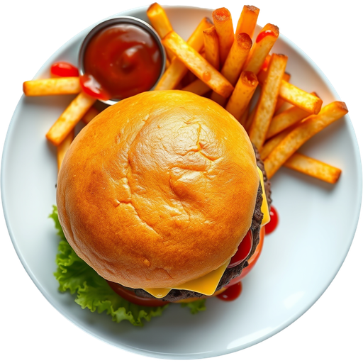 Cheeseburger Meal dish