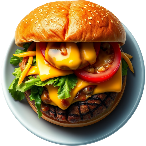 Mac Attack Burger dish