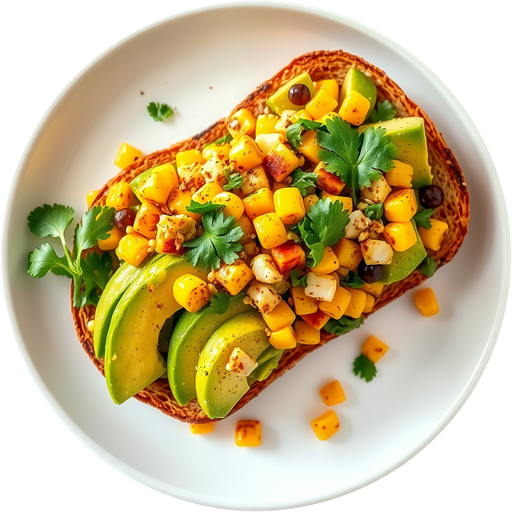 Roasted Corn Avocado Toast dish