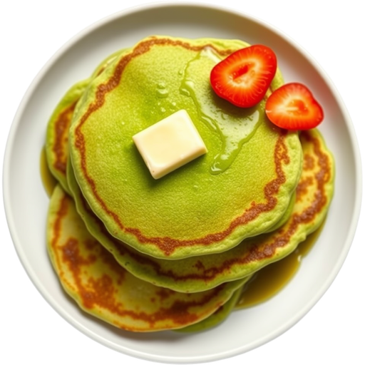 Matcha Pancakes dish