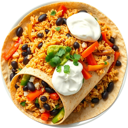 Veggie Burrito dish