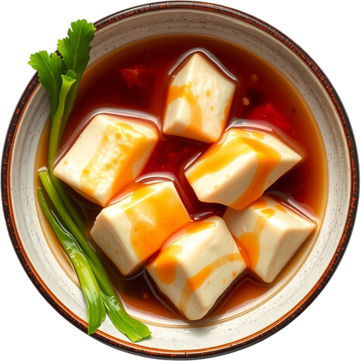 Hot Tofu with Sugar Syrup dish