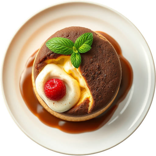 Soufflé au Chocolate dish
