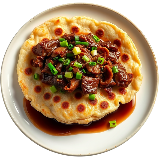 Beef Scallion Pancake dish