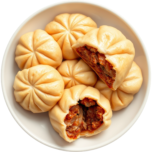 Pan Fried Pork Buns dish
