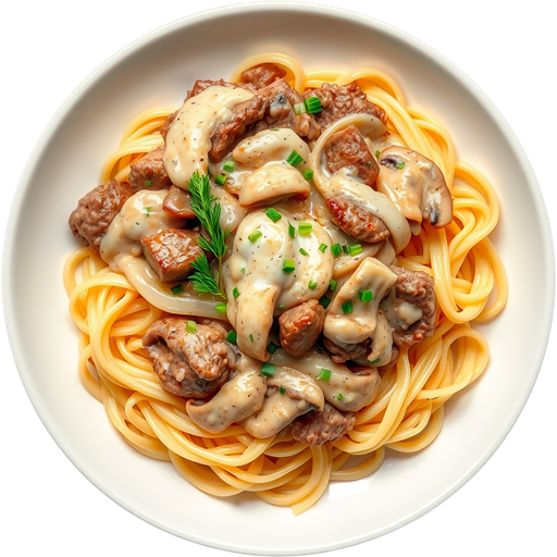 Beef Stroganoff dish